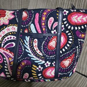 Vera Bradley Pink and Purple Paisley Tote
